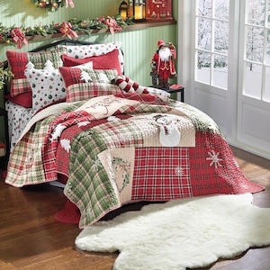 Holiday Patch Oversized Quilt, , large