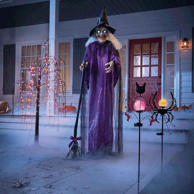 Set of 2 Solar Halloween Stakes, , large