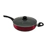 20-Piece Ceramic Metallic Cookware Set, Ruby, large