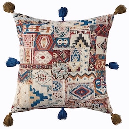 Boho Patch Pillow, , large