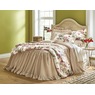 Sterling Faux-Linen Skirted Bedspread, , large