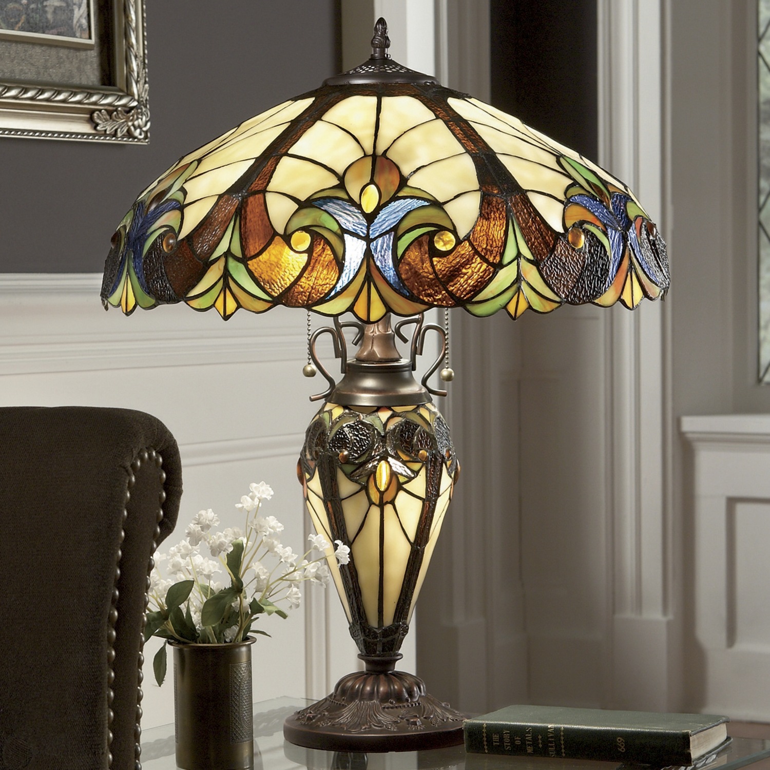 Stained Glass Halston Lamp Country Door