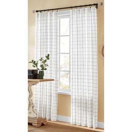 Windowpane Rod Pocket Panel, , large