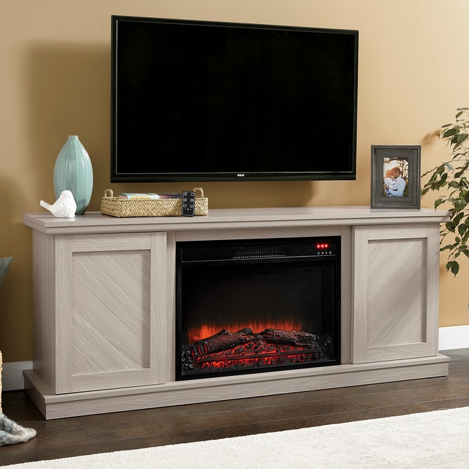 Convertible Media Fireplace Stand, , large