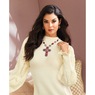 Nora Textured Sleeve Sweater, , large