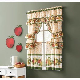 Green Apple Kitchen Window Set, , large