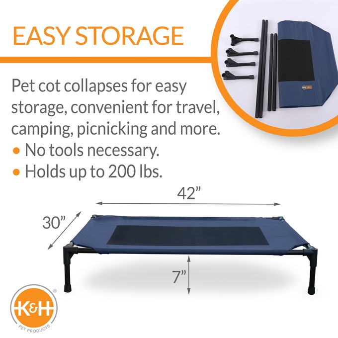 K&H Original Pet Cot Elevated Pet Bed, , large