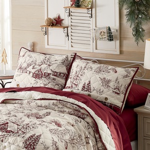 Frosty Farmhouse Sherpa Sham, , large