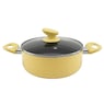Chef Tested 11-Piece Granite Ceramic Nonstick Cookware Set, Yellow, large