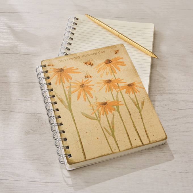 Daisy Notebook, Yellow, large