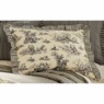 Ticking Stripe Ruffled Sham, , large