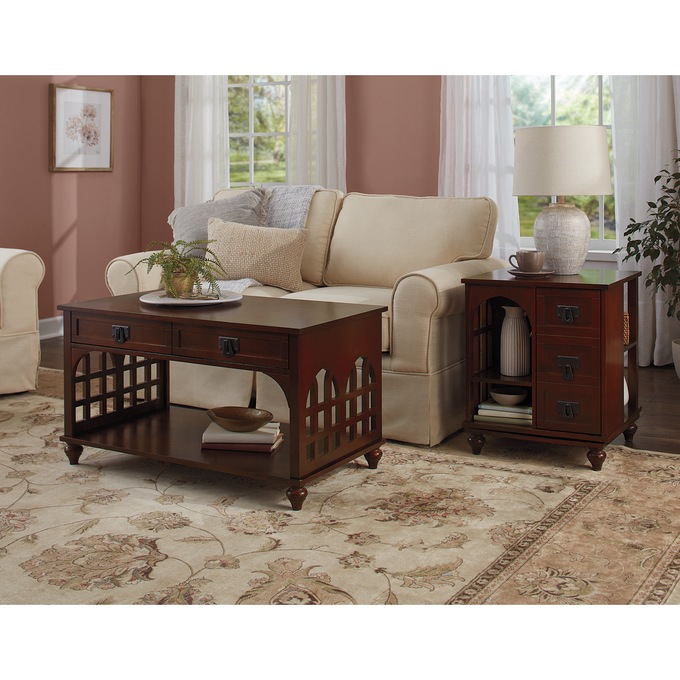 Arched Mission Coffee Table, , large