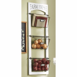 Farm Fresh Wall Basket Storage, , large