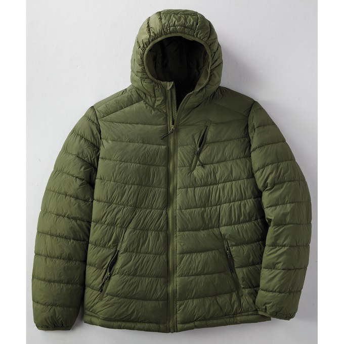 Lightweight Puffer Jacket, Olive, large