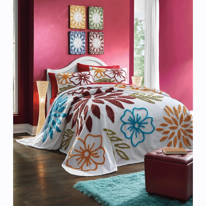 Set of 4 Bold Dahlia Wall Art, , large