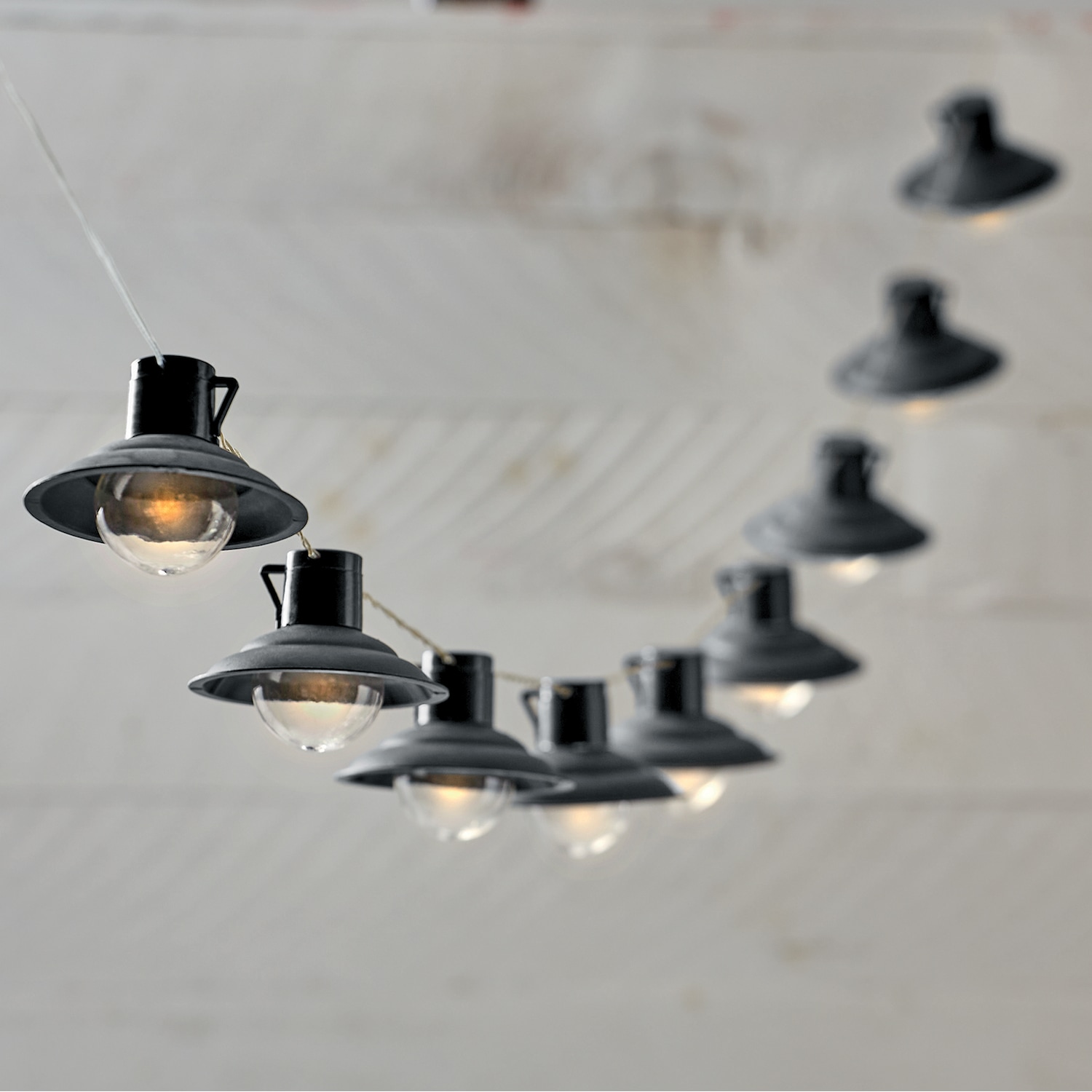 Farmhouse Solar String Light - 10 LED Outdoor Lanterns | Country Door