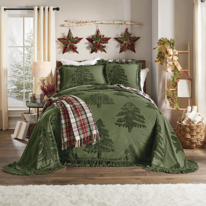 Aspen Chenille Bedspread, , large