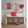 Beadboard Shelf with Hooks, , large