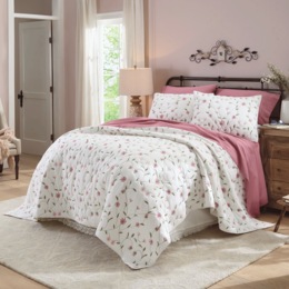 Amelia Embroidered Oversized Quilt, , large