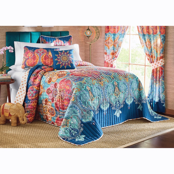 Boho Bedspread Set, , large