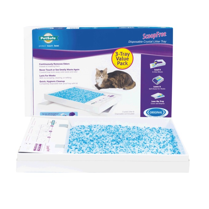 PetSafe ScoopFree 3-Pack Disposable Crystal Litter Trays, , large
