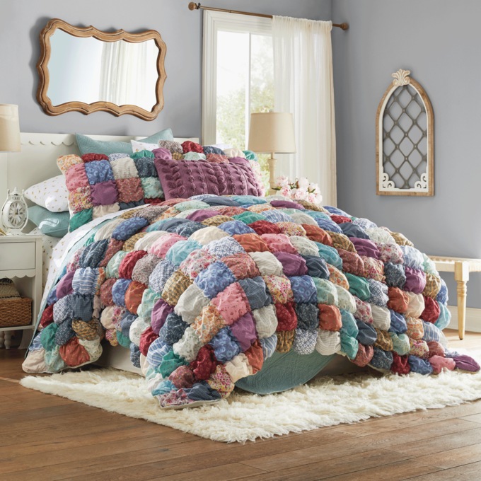 Maggie Oversized Puff Quilt Bundle - Full/Queen, , large