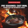 Granitestone Pre-Seasoned Cast Iron 12" Skillet, , large