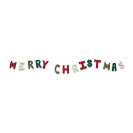 Felt Merry Christmas Garland, , large