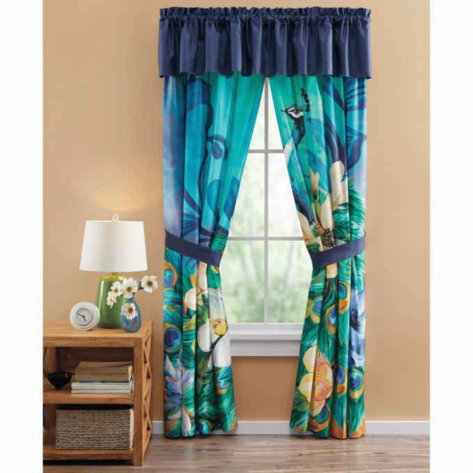 Serenity Peacock Valance, , large