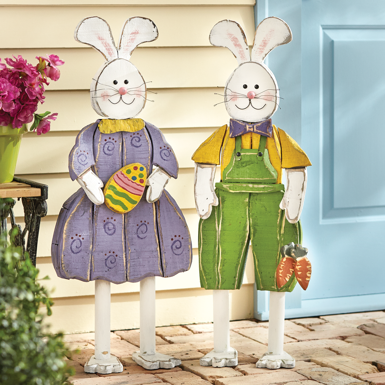 Chunky Wood Cutouts Easter Decor Country Door