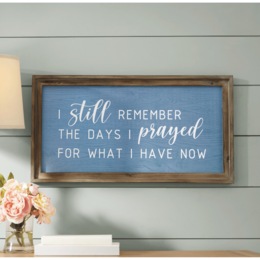 I Prayed Sentiment Wall Art, , large