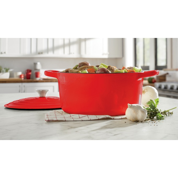 Enameled Cast Iron Cookware 5-Qt. Casserole with Lid