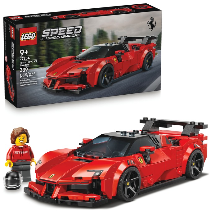 LEGO Speed Champions Ferrari SF90 XX Stradale Sports Car, Red, large