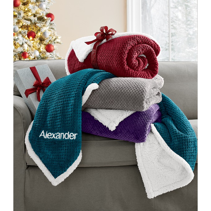 Sherpa shop reversible blanket