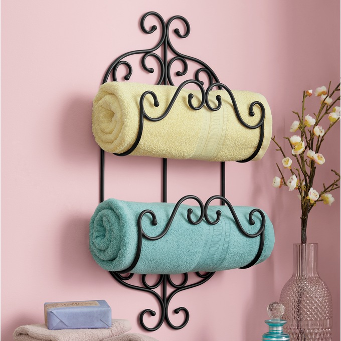 Scroll bath towel holder cheap