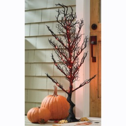 Lit Halloween Tree, , large