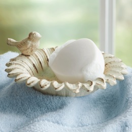 Floral Bird Soap Dish, , large
