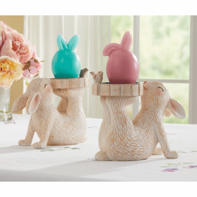 Set of 4 Easter Shaped Candles, , large