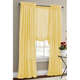 Gingham Check Panel, Yellow, large