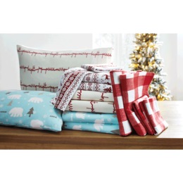 Novelty Cotton Flannel Sheet Set, , large