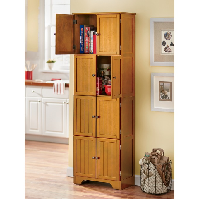 Westwick Tall Wooden Cabinet with 8 Doors, , large