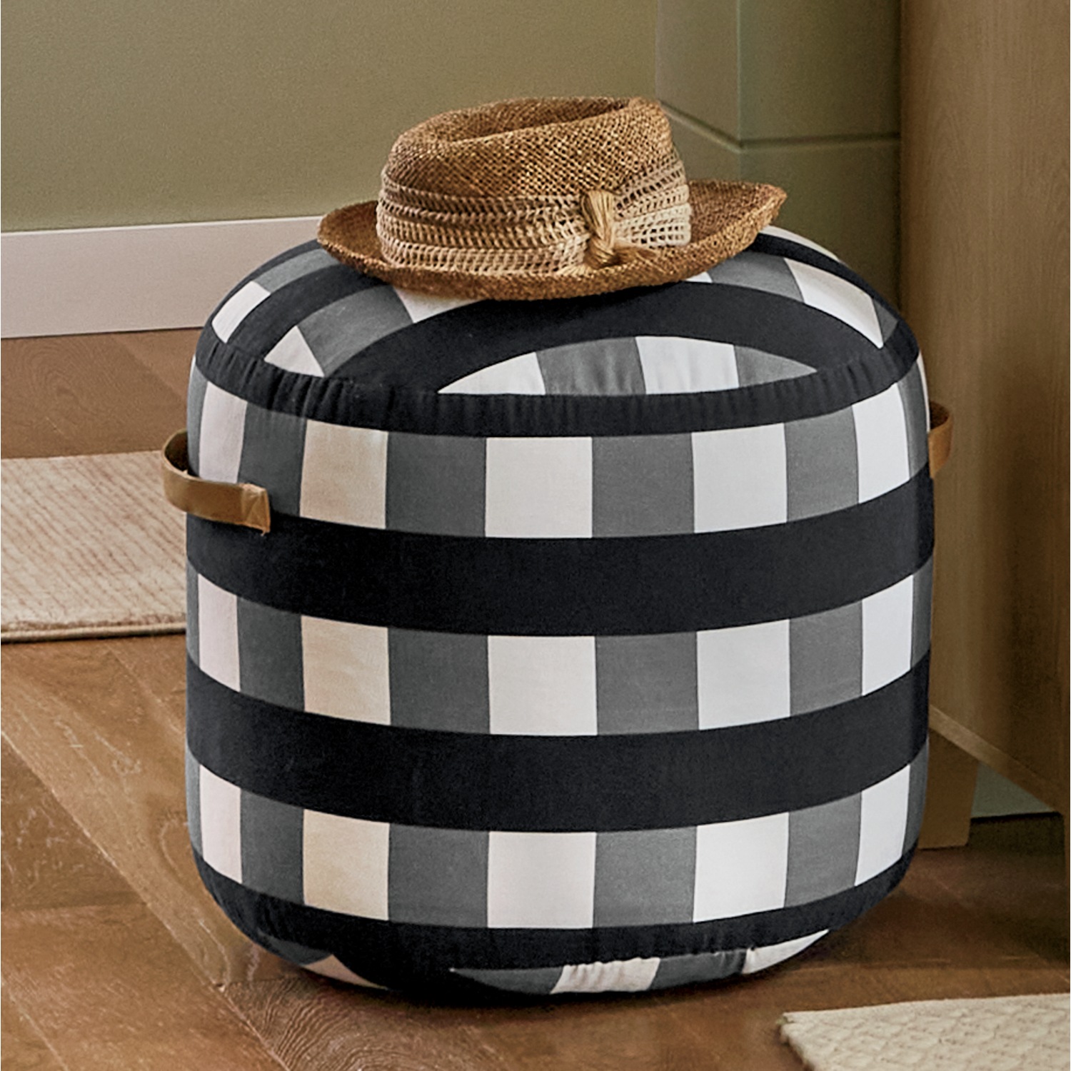 Buffalo check ottoman cover cheap