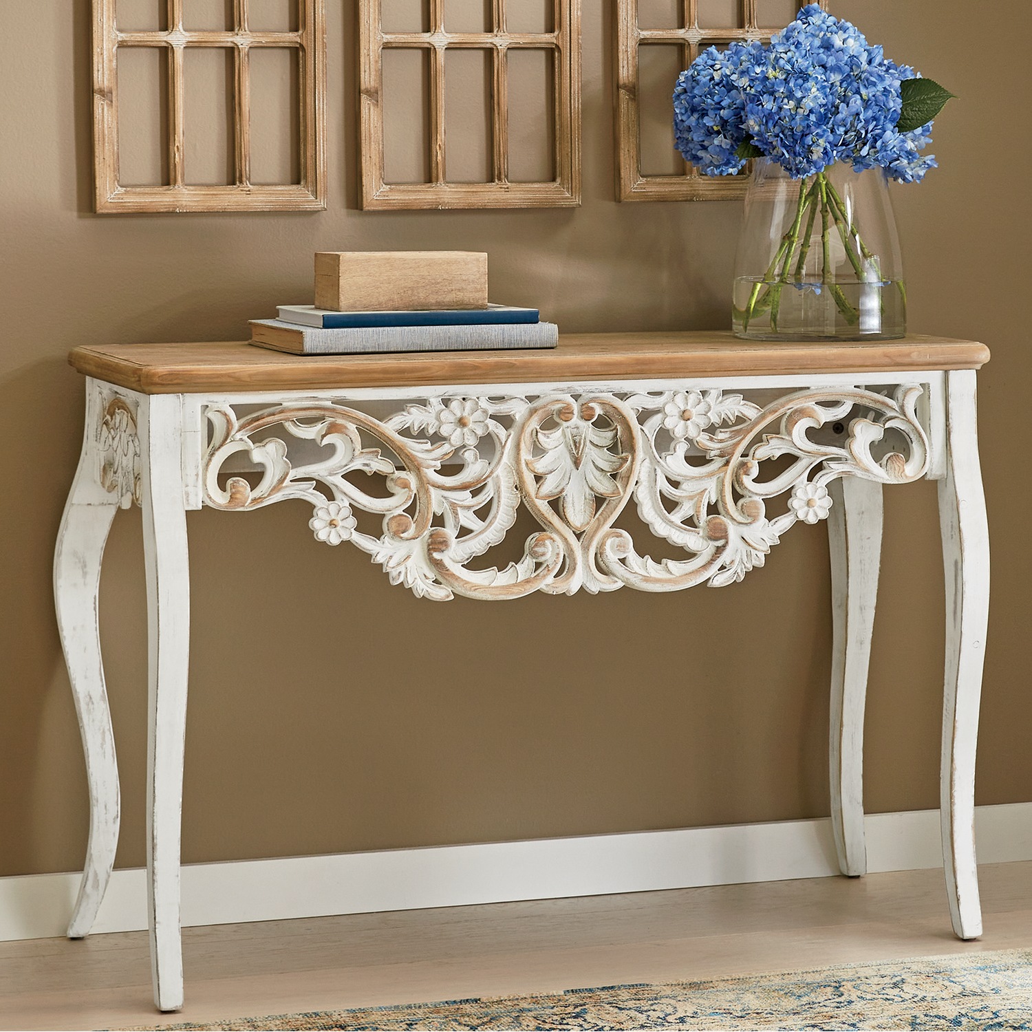 Aspen Carved Console Table Country Door