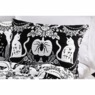 Raven Matelass&eacute; Jacquard Reversible Halloween Standard Sham, , large