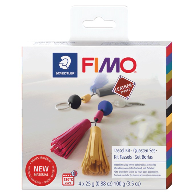 Fimo Leather Effect DIY Tassel Kit, , large