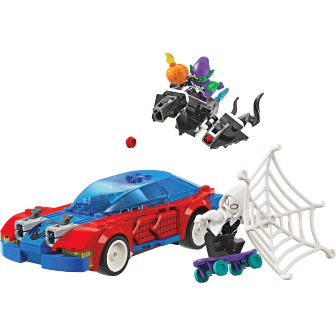 LEGO Marvel Spider-Man Race Car & Venom Green Goblin, , large