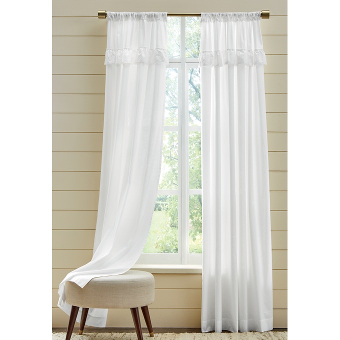 Eyelet Cotton Single Panel, , large