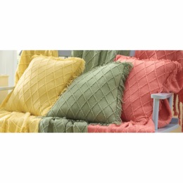 Diamond Textured Pillow, , large