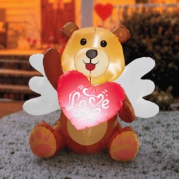Valentine&rsquo;s Cupid Bear Inflatable, , large