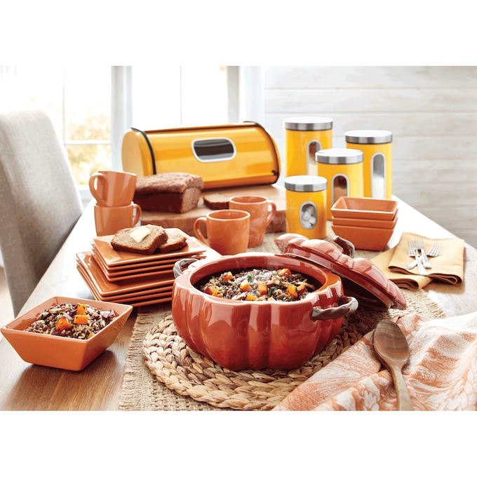 Covered 3-quart Pumpkin Baker, , large